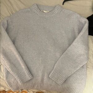 Zara Soft Pastel Blue Pullover